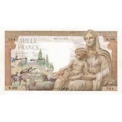 1000 Francs - Goddess Déméter type 1942