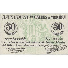 50 Céntimos Caldes de Montbui