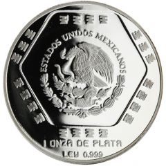 5 Nuevos Pesos Chaac Mool - 1 oz Silver Bullion