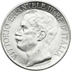 50 Lire - Victor Emmanuel III Kingdom Anniversary, Platinum restrike