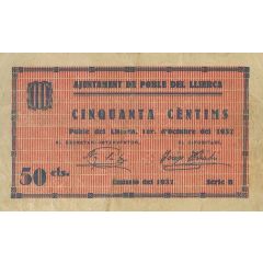 50 Céntimos Poble del Llierca