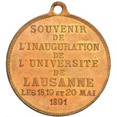 Souvenir of the inauguration of the University of Lausanne
