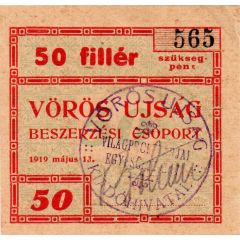 50 Fillér Vörös Újság