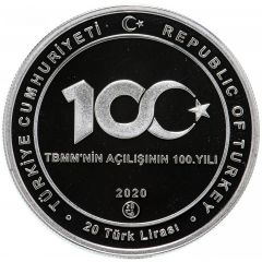 20 Lira 100th Anniversary of Turkish Grand National Assembly
