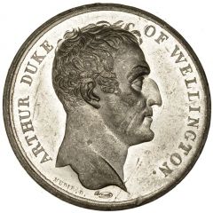 Medal - George III Battle of Vitoria, white metal