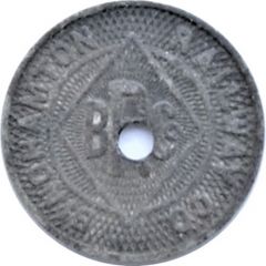 1 Fare - Binghamton Railway Co. Binghamton, NY.