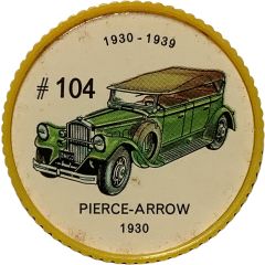 Token - Jell-O #104, Pierce-Arrow