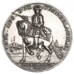Medal - George II Rebels Retreat to Scotland, silver