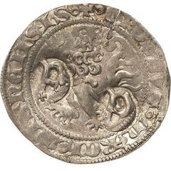 1 Groschen Counterstamped
