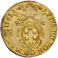 Gold Ecu - Pius IV Alessandro Farnese Legate
