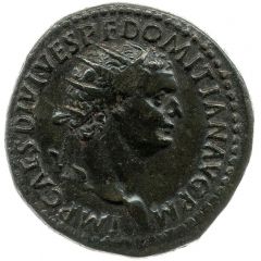 Dupondius - Domitian TR P COS VII DES VIII P P S C, Pax