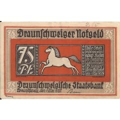 75 Pfennig Braunschweigische Staatsbank