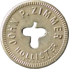 10 Cents- John P. Zimmer Hollister, California