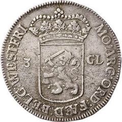 3 Gulden Plain edge; FAED