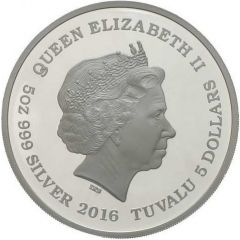 5 Dollars - Elizabeth II Koi Fish Jumps the Dragon Gate