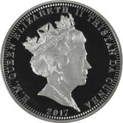 1 Crown - Elizabeth II 100th Anniversary U.S. In WWI - Battle of Amiens