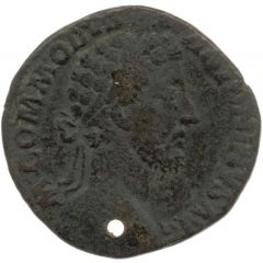 Sestertius - Commodus TR P VII IMP V COS III P P S C, Jupiter and Victory