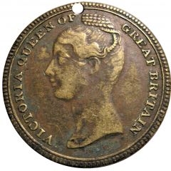 Medallion - Victoria crowned by Britannia in 1838
