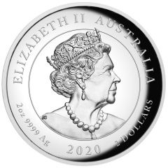 2 Dollars - Elizabeth II 6th Portrait - Double Pixiu - Silver Coin