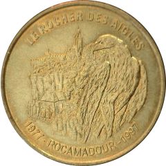 Monnaie de Paris Tourist Token - Rocamadour Le Rocher des Aigles - 1977-1997