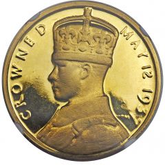 Medal - Edward VIII Coronation, W. McMillan, gold