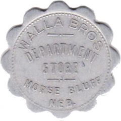 1 Dollar - Walla Brothers Department Store Morse Bluff, Nebraska