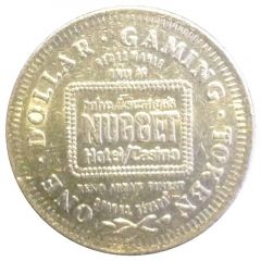 1 Dollar Gaming Token - John Ascuaga`s Nugget Casino Sparks, Nevada
