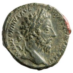 As - Marcus Aurelius IMP VIII COS III FELICITATI AVG P P S C, Neptune