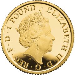 1 Pounds - Elizabeth II 5th portrait, 1/20 oz Fine Gold