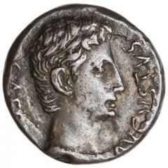 Denarius - Augustus SIGNIS RECEPTIS, Mars