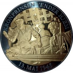 Medal - Leve Kongen Kronprinsen Vender Hjem