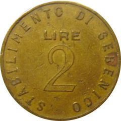 2 Lire - Stabilimento di Sebenico Šibenik