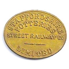 Token - Staffordshire Potteries Street Railway Limited