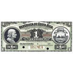 1 Colón Silver certificate, `en moneda acuñada de plata`