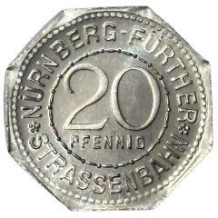 20 Pfennig - Schöner Brunnen Nürnberg-Fürth