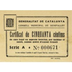50 Céntimos Benifallet