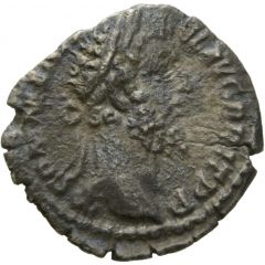 Denarius - Commodus FOR FEL P M TR P XIIII COS V DES VI, Fortuna