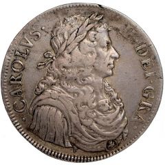 4 Merks - Charles II 1st Coinage, Type III