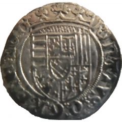 Groschen with shield - René II