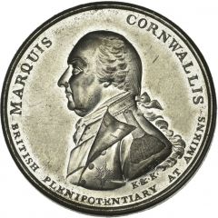 Medal - George III Peace of Amiens, white metal