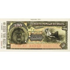 100 Mil Réis Banco de Crédito Popular do Brazil