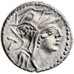 Denarius Junia: Decimus Junius Silanus, D•SILANVS•L•F ROMA