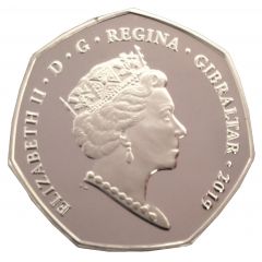 50 Pence - Elizabeth II D-Day Anniversary, Silver Piedfort