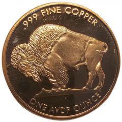 1 oz Copper Buffalo
