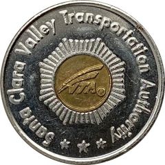 Token - Santa Clara Valley Transportation Authority Adult, San Jose, California
