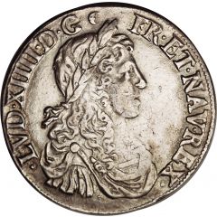 1/2 Ecu with juvenile bust - Louis XIV 1st mark
