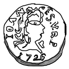 1 Pardau - João V Goa mint