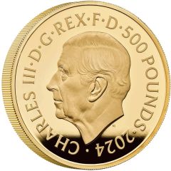 500 Pounds - Charles III St George & The Dragon, Gold Proof