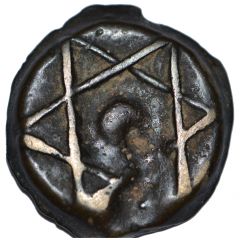 2 Falus - Moulay Sulayman ND type, without mint name, Seal of Solomon