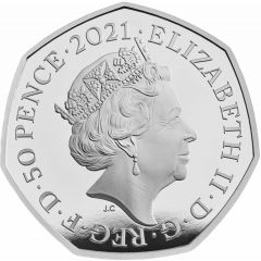 50 Pence - Elizabeth II Temnodontosaurus, Silver Proof